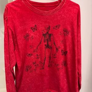 Chemistry Crimson Long Sleeve Top